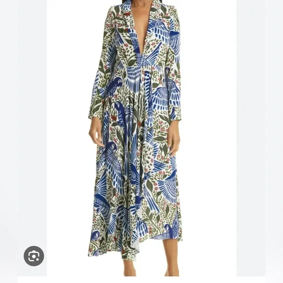 knee length dresses for ladies Off-White Maxi Richelieu Lenzing™ Ecovero™ Euroflax™ Maxi Dress – FARM Rio main image 0